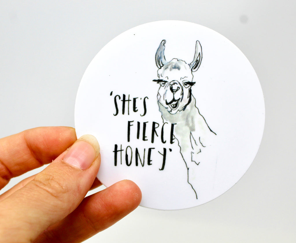 She's Fierce Honey Sticker/Decal